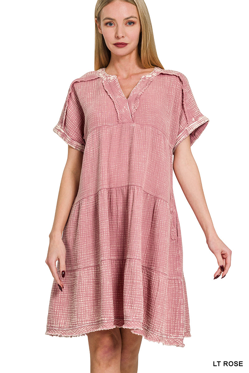 Washed Gauze Dress
