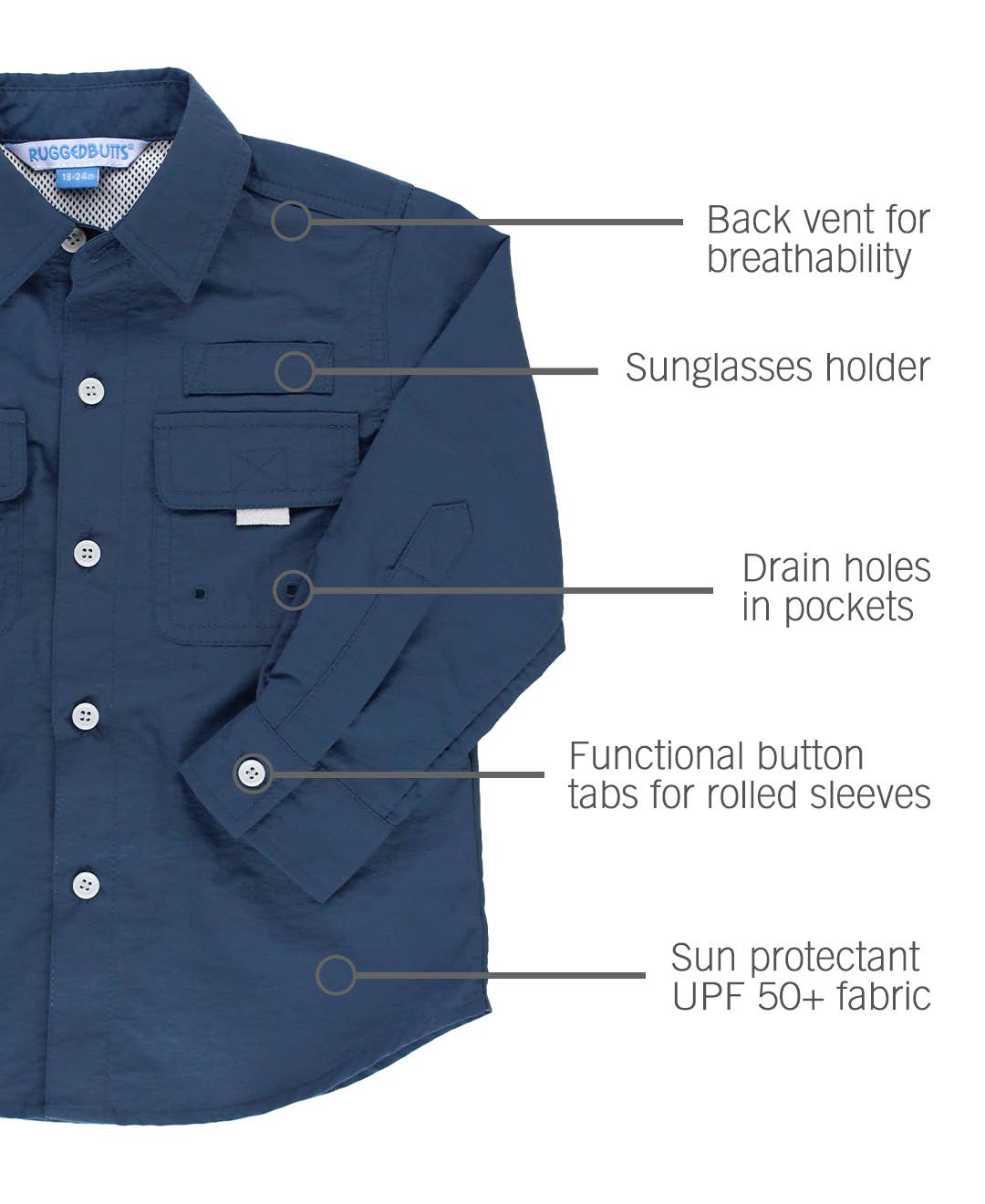 Sun Protective Button Down Shirt