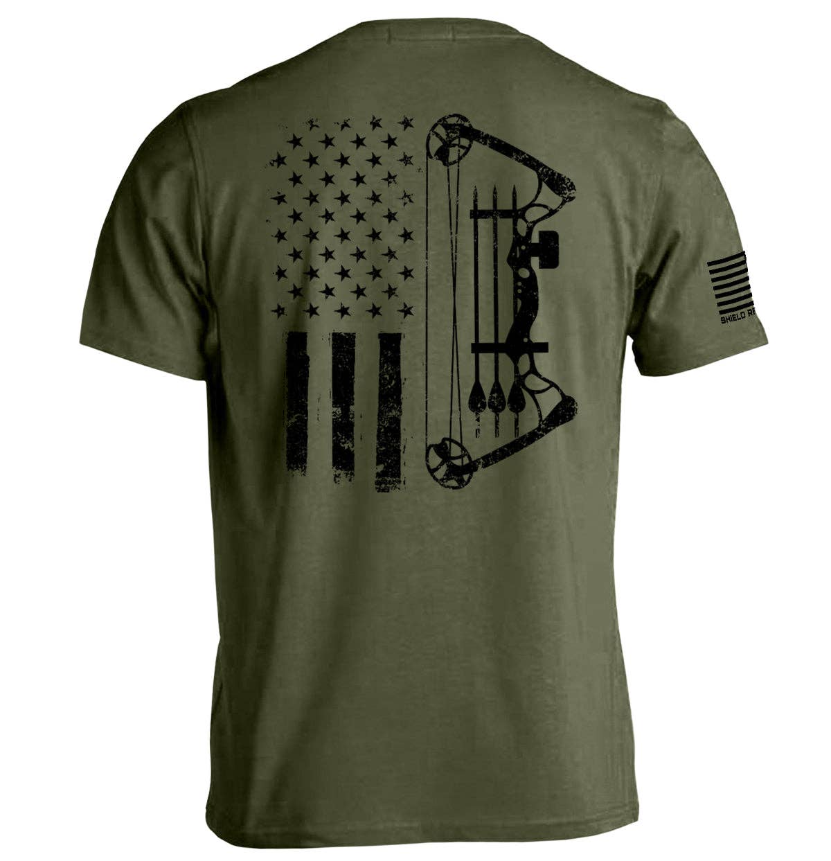 Compound Bow & Flag Tee