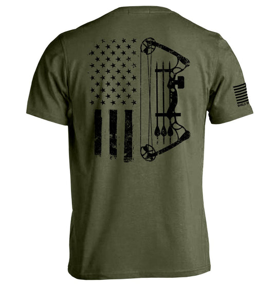 Compound Bow & Flag Tee