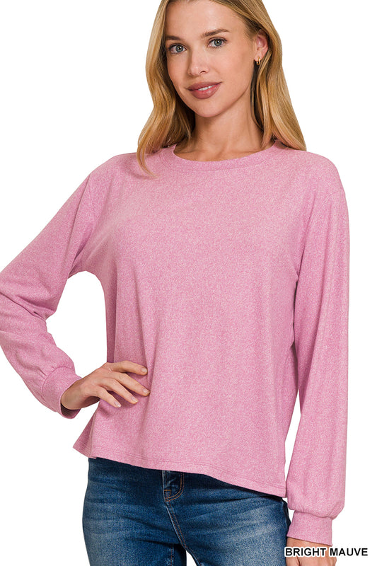 Melange Top Long-Sleeve