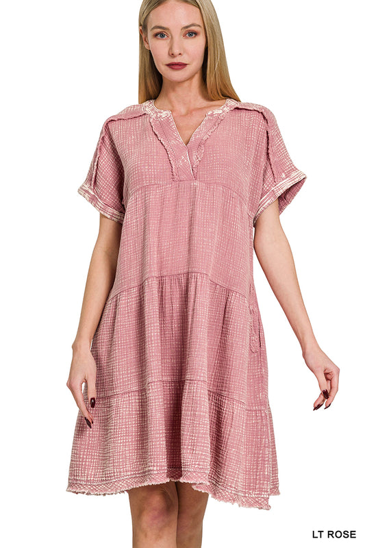 Washed Gauze Dress