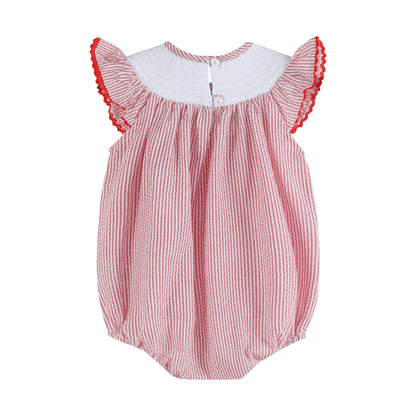 Strawberry Smocked Bubble