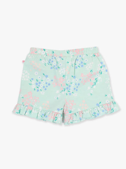 Girls Meadow Knit Ruffle Shorts