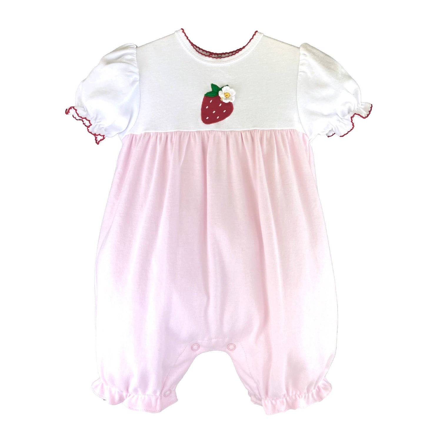 Knit Strawberry Romper