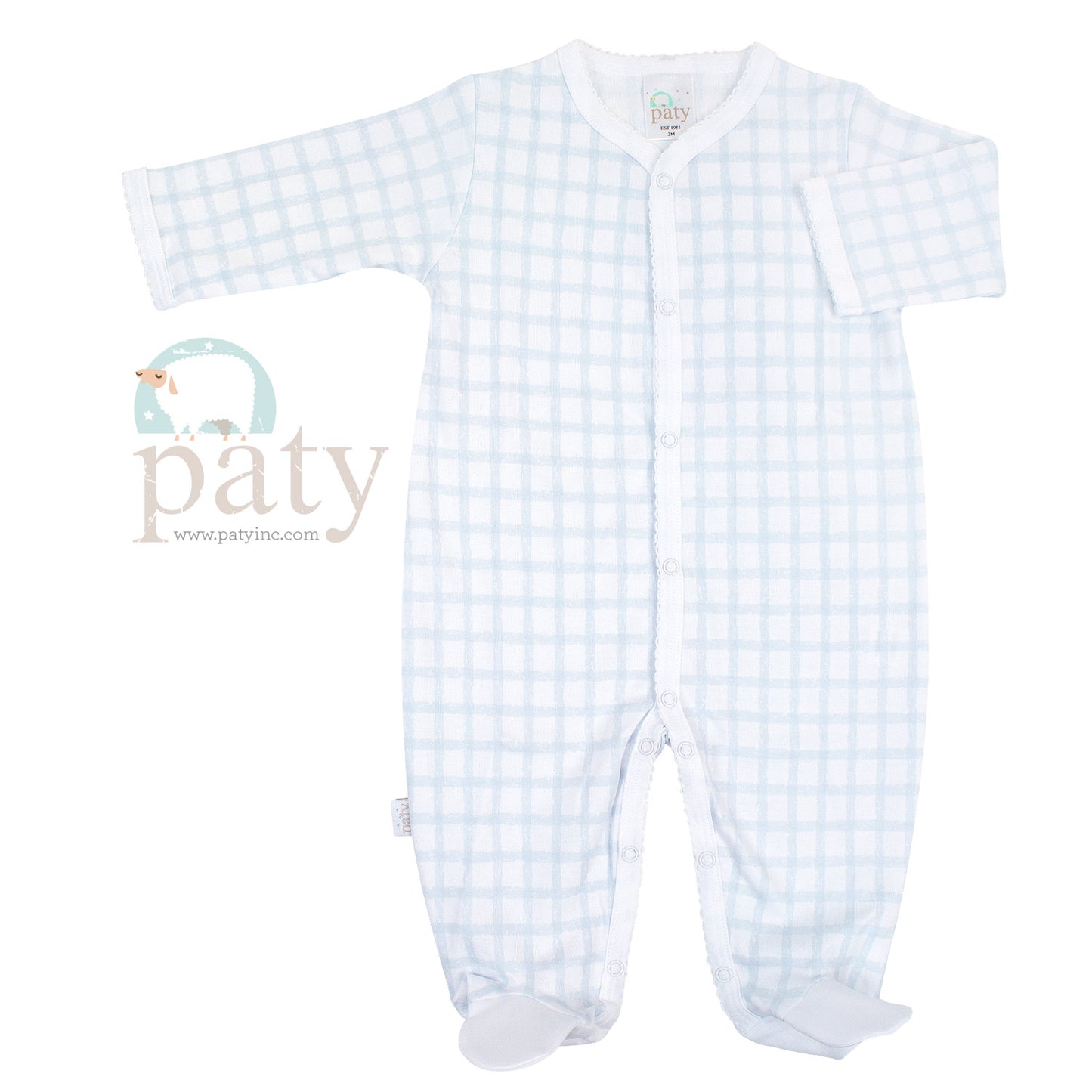 Paty Blue Pima Footie