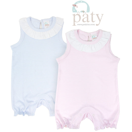 Paty Blue Stripe Pima Bubble