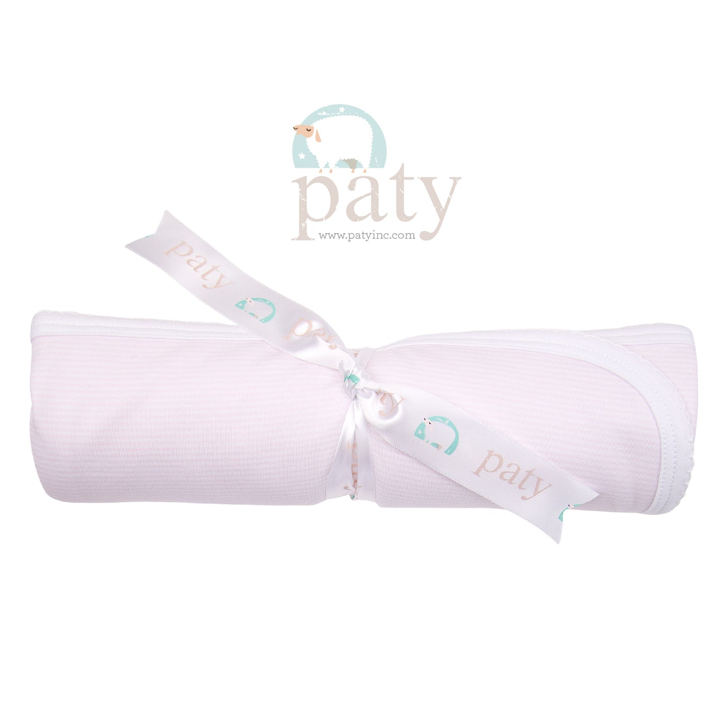 Paty Pink Stripe Pima Blanket
