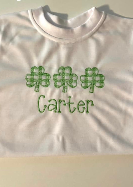 St Patrick's Day Boy Clover Shirt